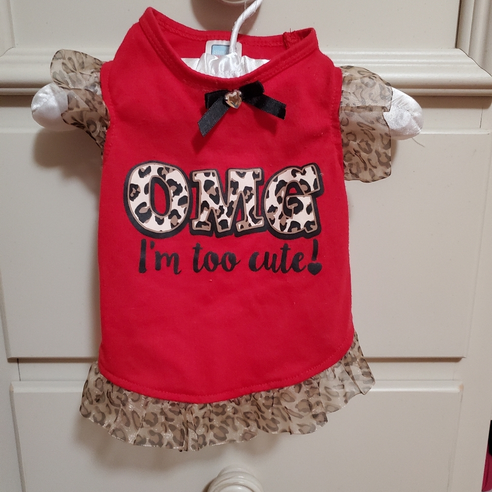 Red dog dress